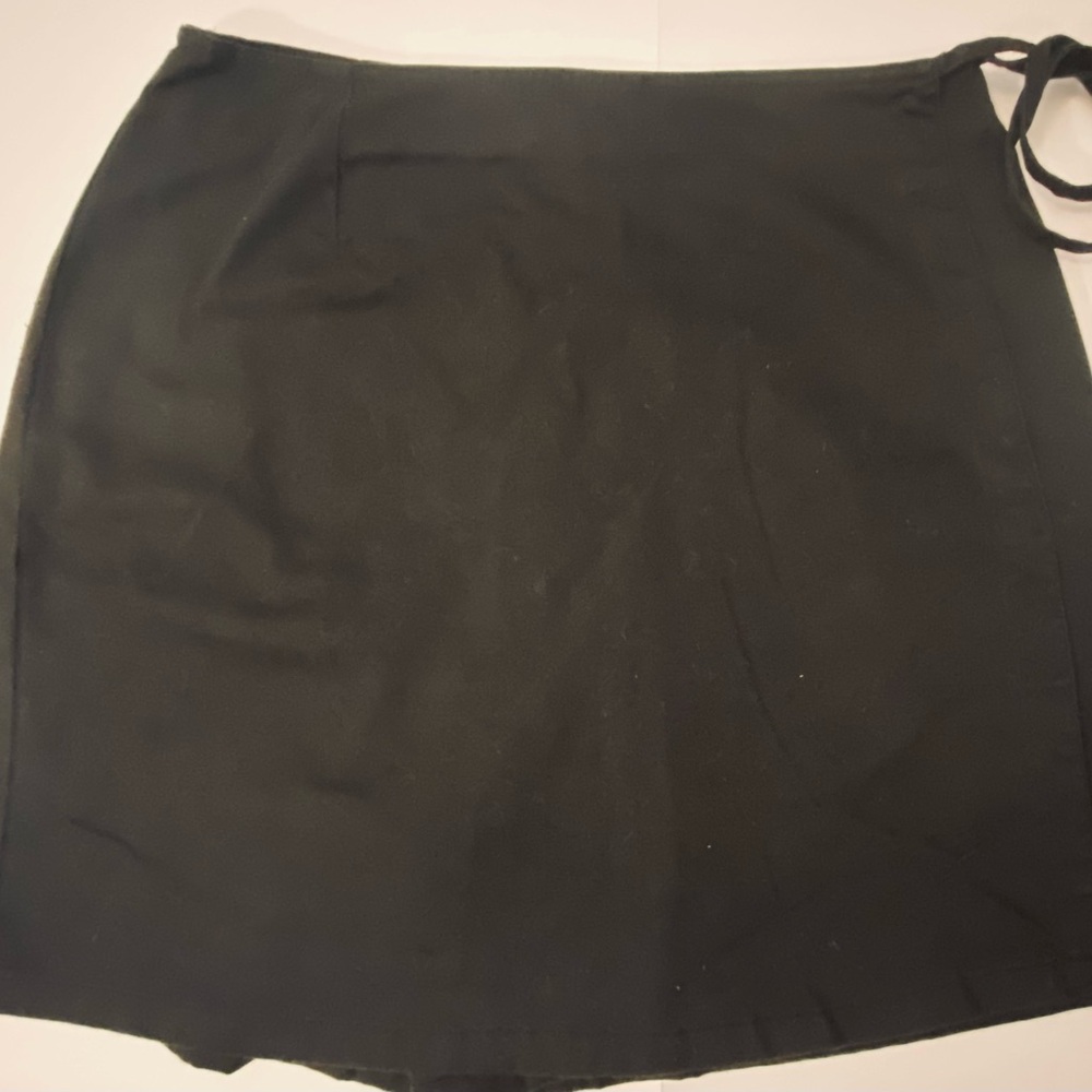 Elegant Black Wrap Skirt